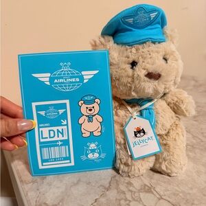 Jellycat my name is Bartholomew bear junior pilot